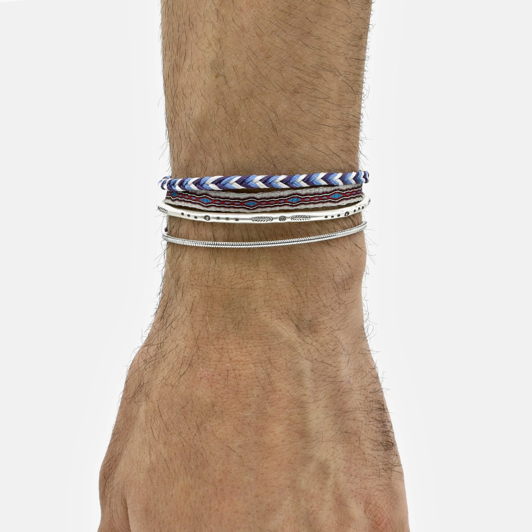 2.5mm Sterling Silver Snake Chain Bracelet - Image 3