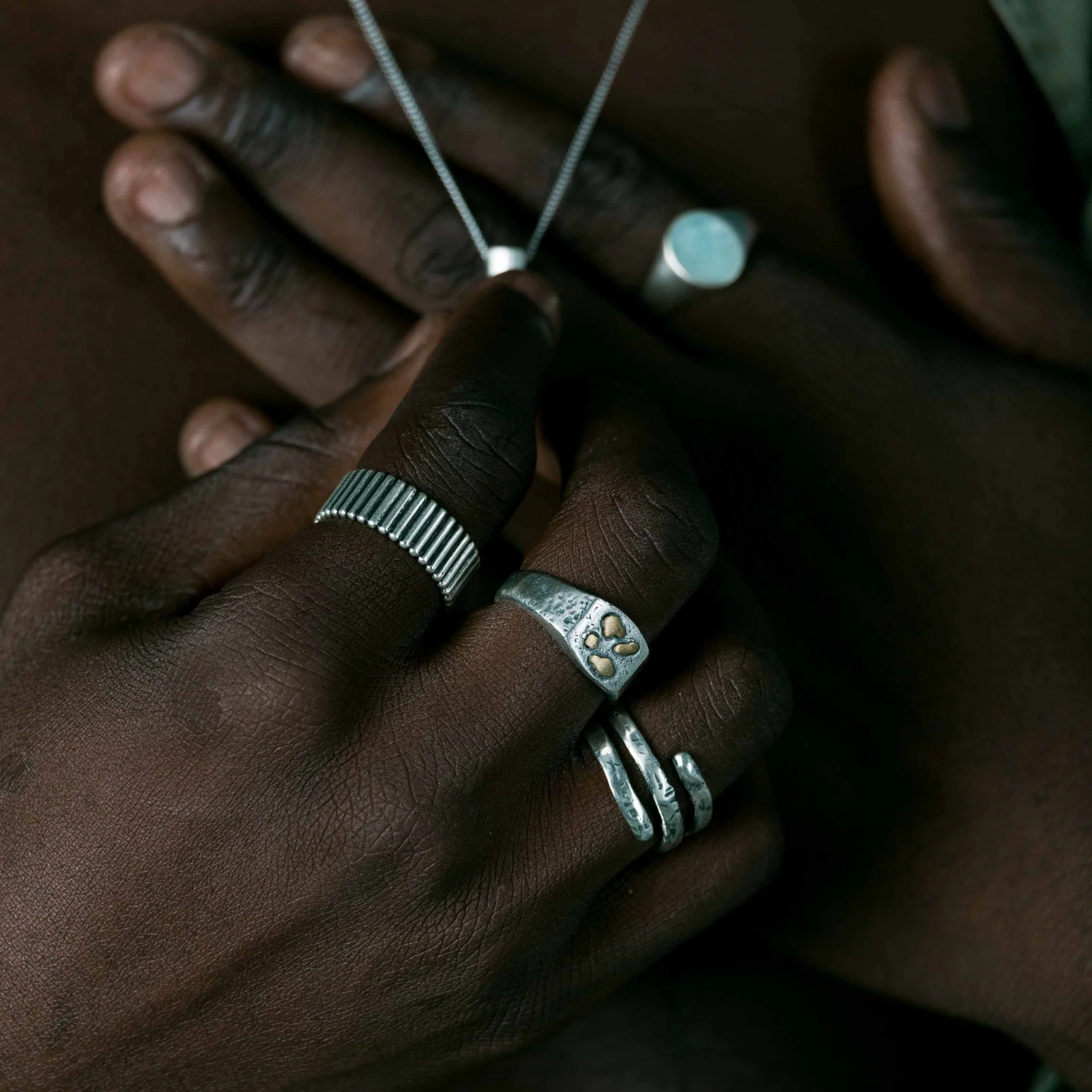 Hand-Forged Band Sterling Silver Ring - Image 3