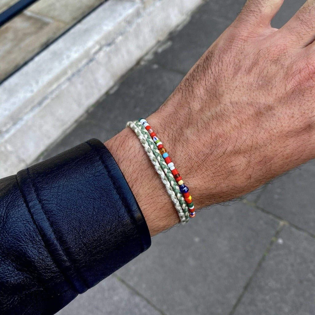 3mm Assorted Glass Beads Bracelet - Image 4