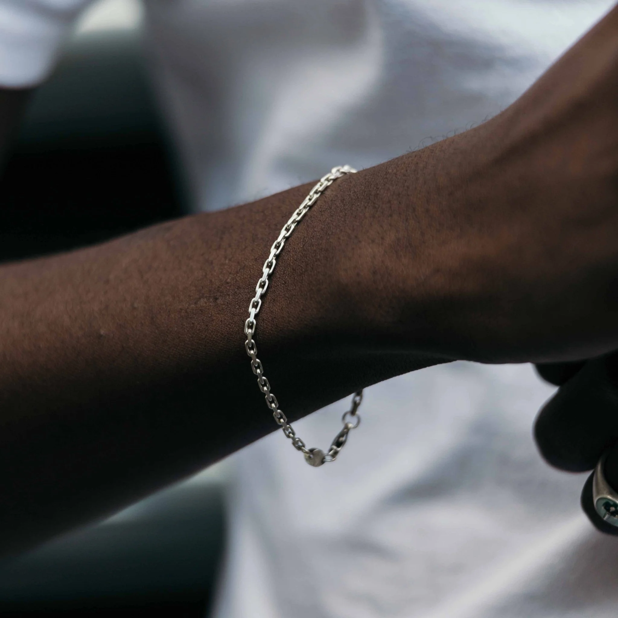 3mm Sterling Silver "Capri" Chain Bracelet - Image 4