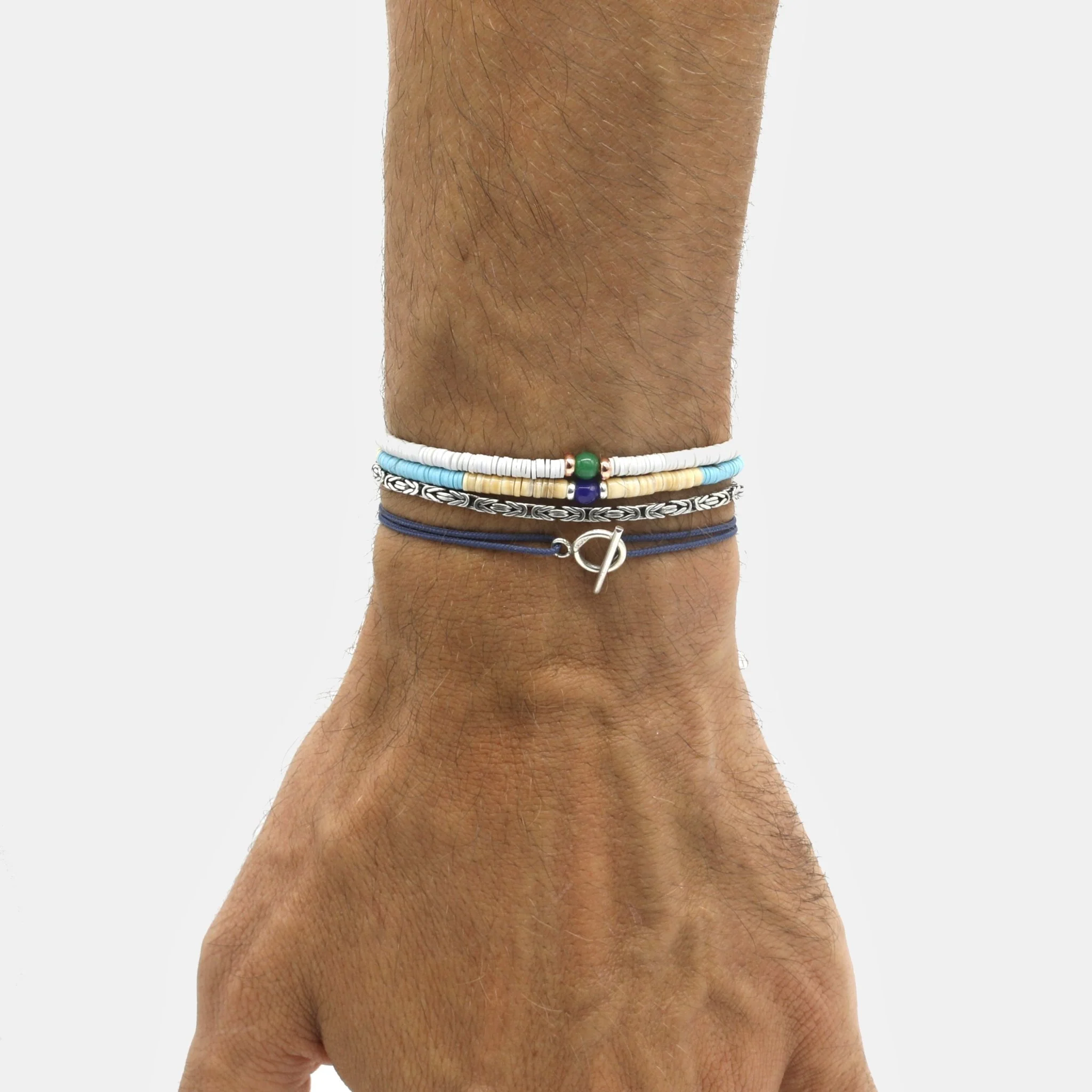 3mm Vinyl Beads Bracelet (Off-White) - Image 2