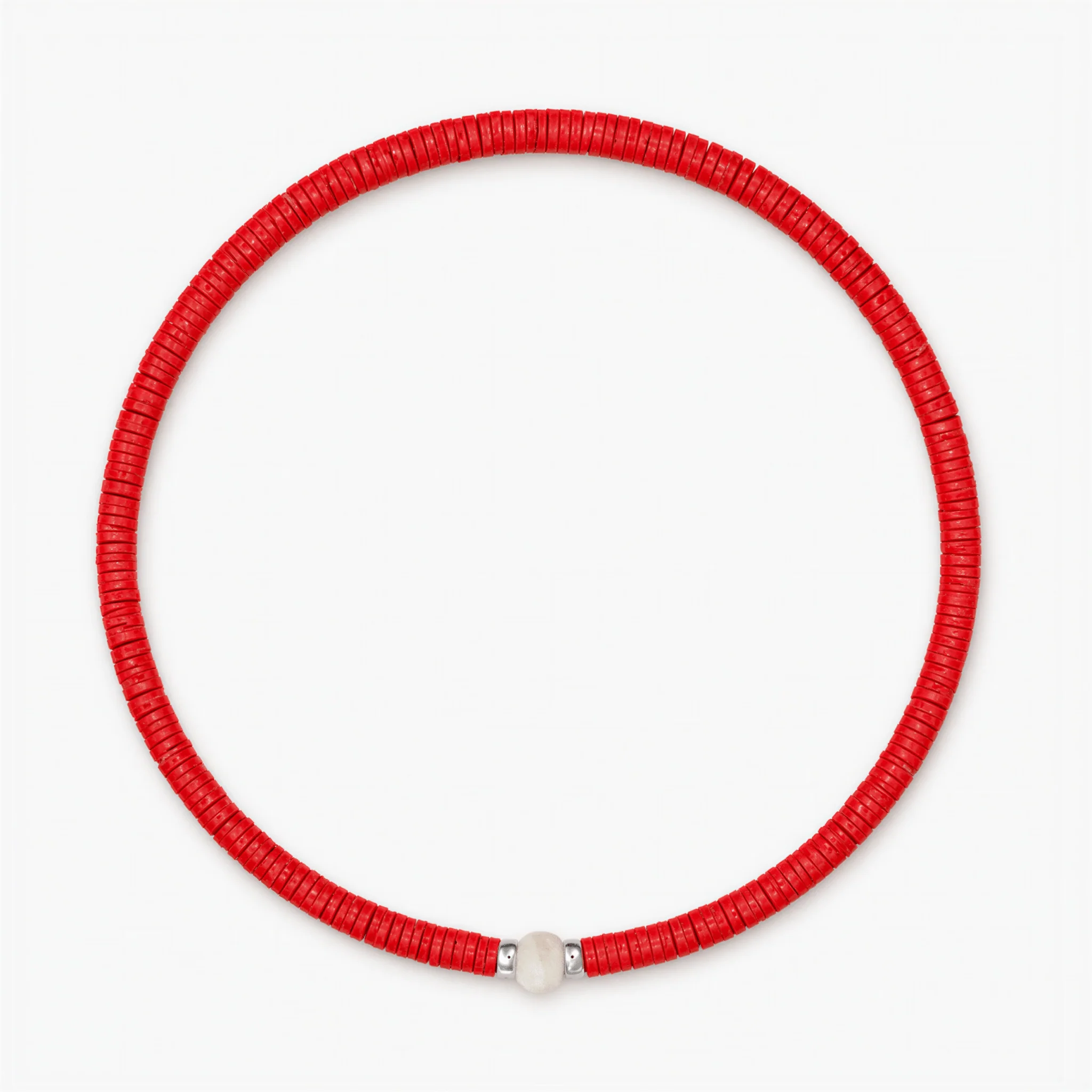 3mm Vinyl Beads Bracelet (Red)