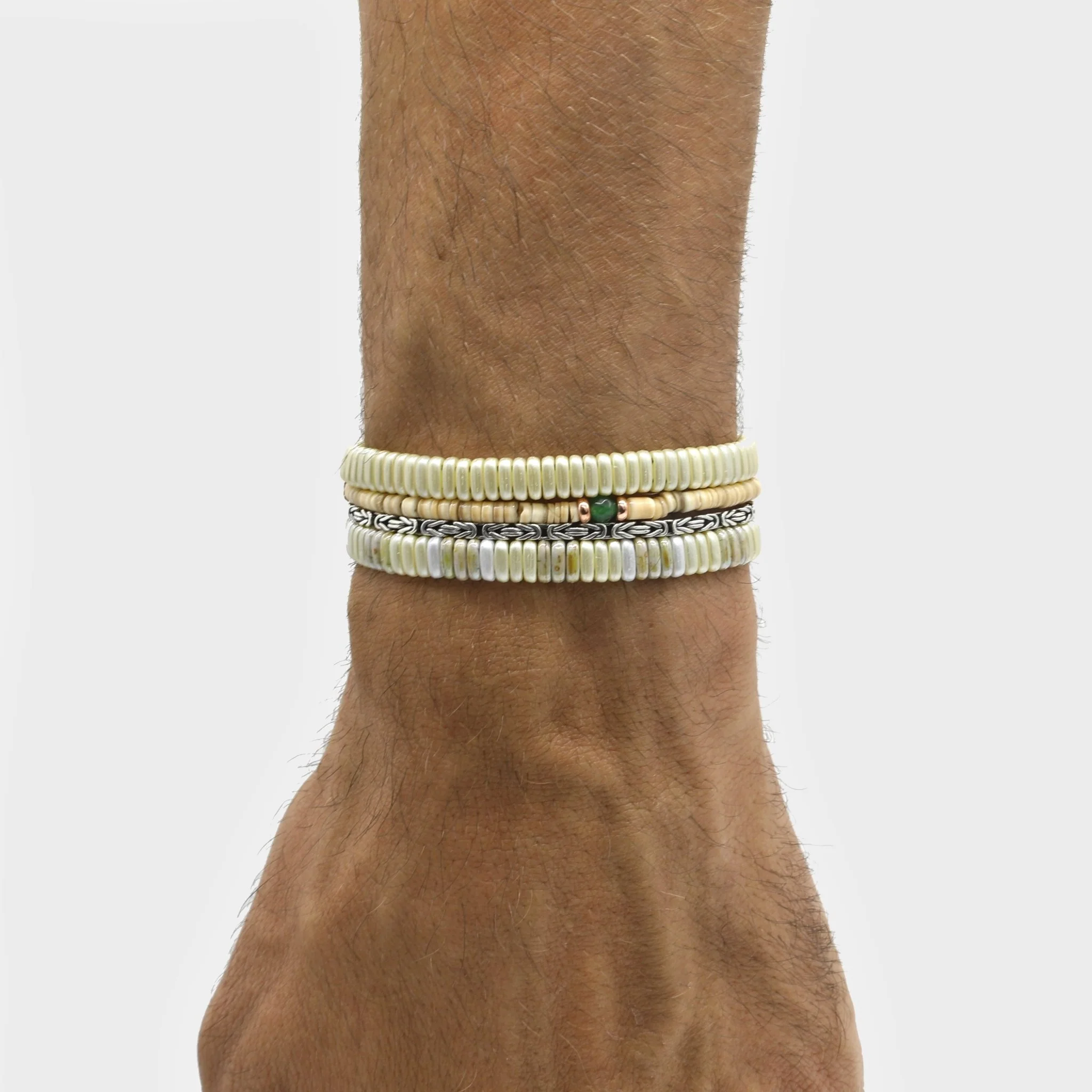 3mm Vinyl Beads Bracelet (Shell) - Image 2