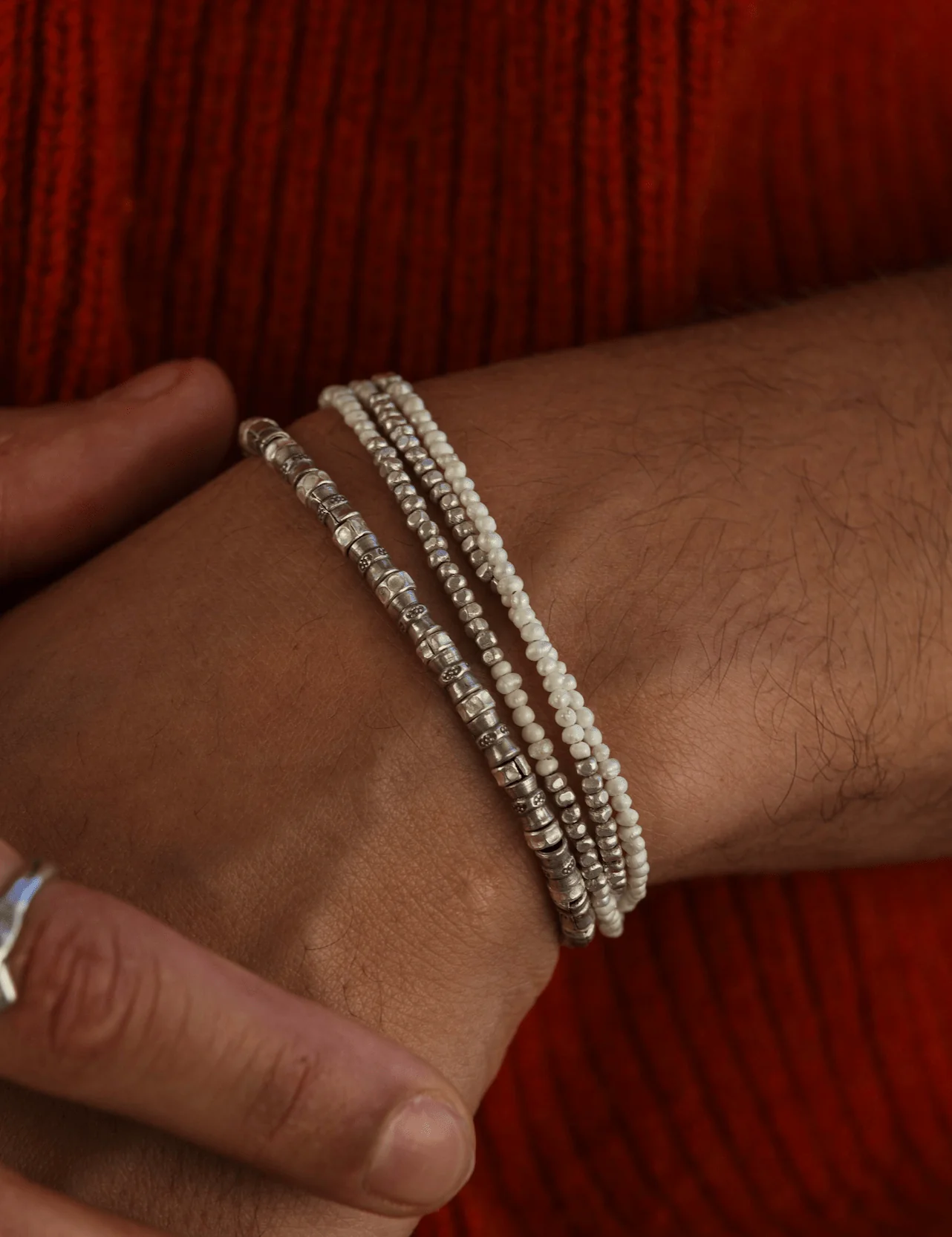 4mm " Bayu" Silver Bracelet - Image 6