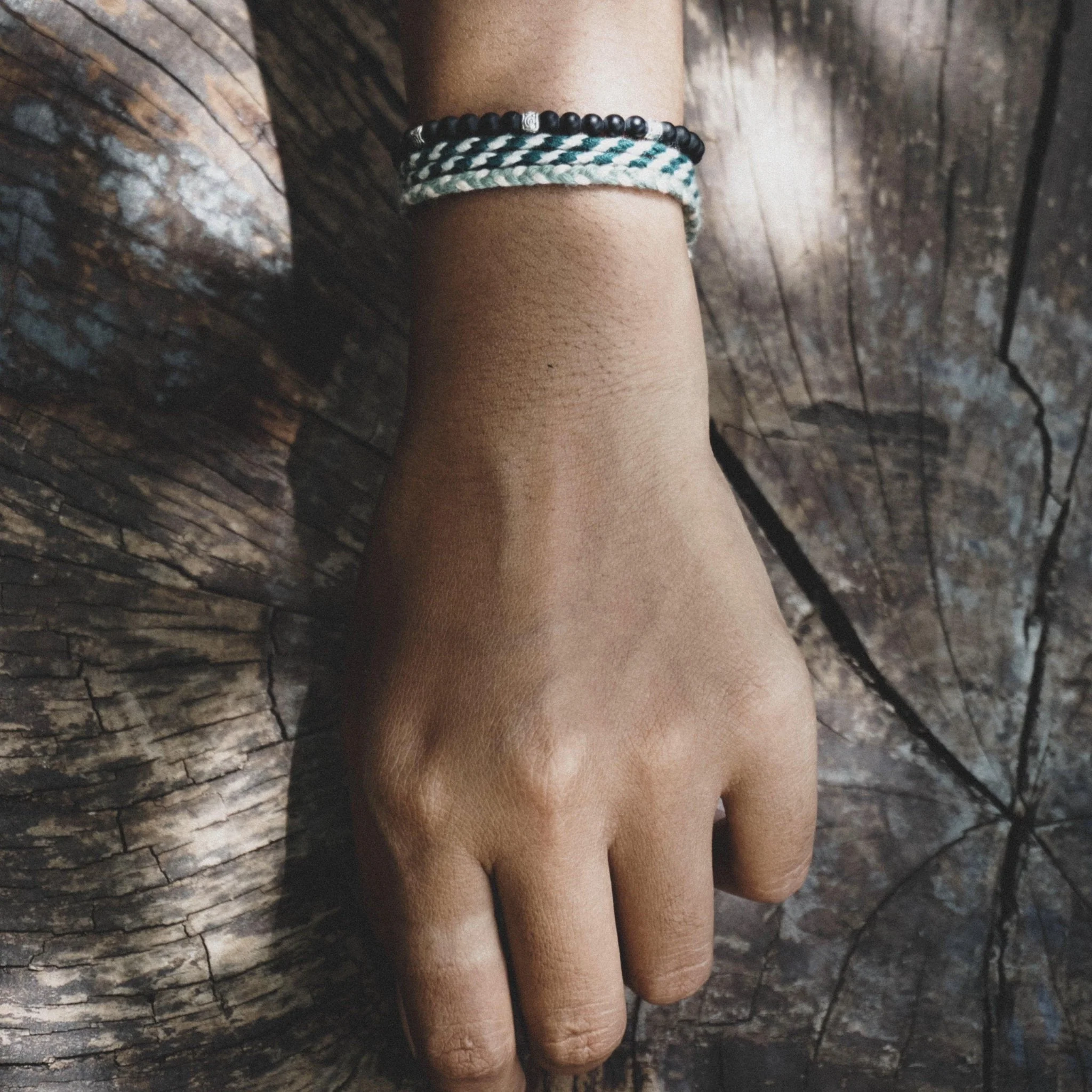 4mm "Macramé" Bracelet (Matte Onyx) - Image 5
