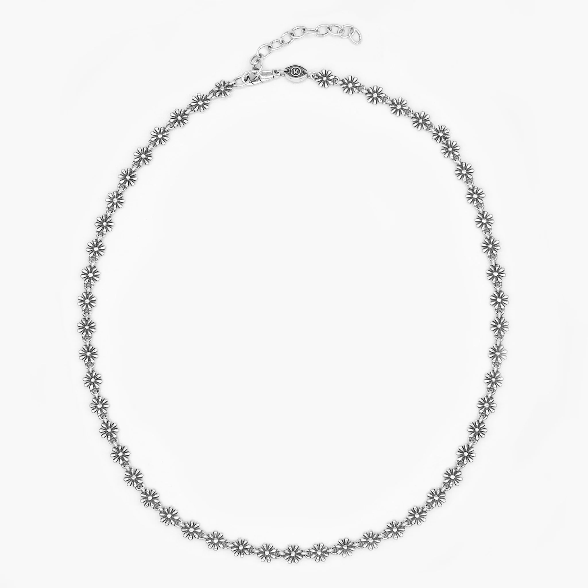 6mm Daisy Sterling Silver Necklace - Image 2