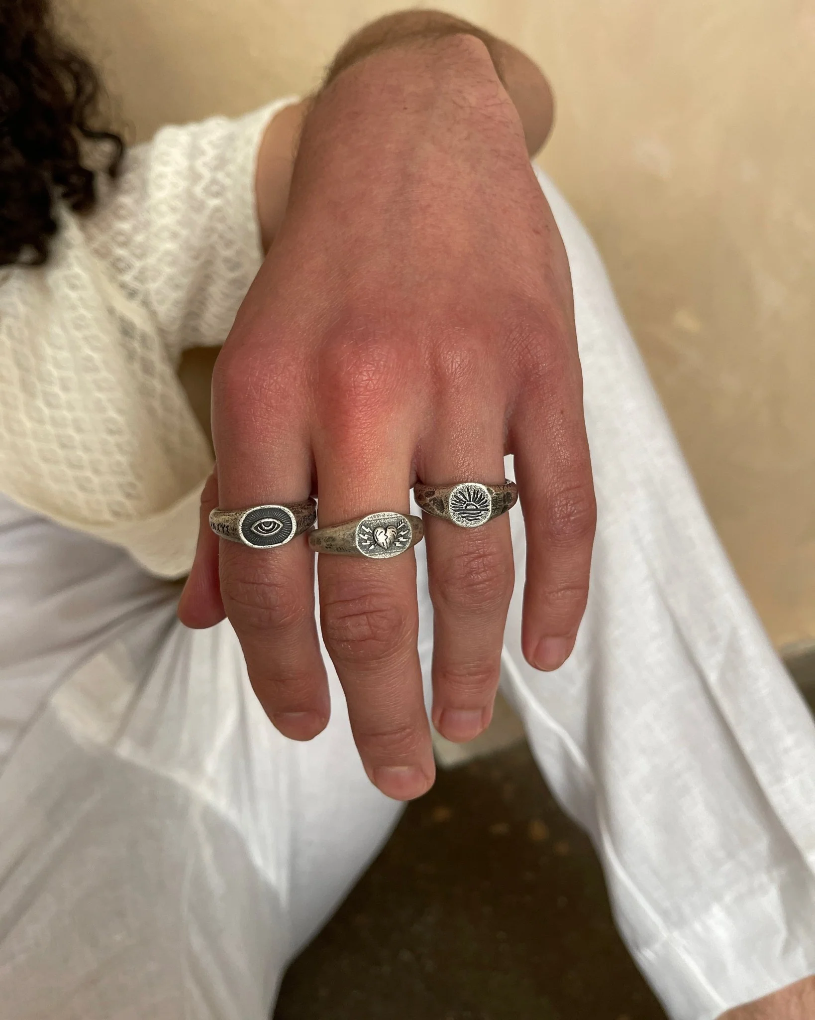 An Eye For An Eye Silver Signet Ring - Image 5