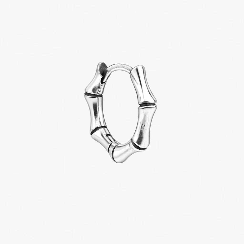 Bamboo Sterling Silver Earring - Image 2
