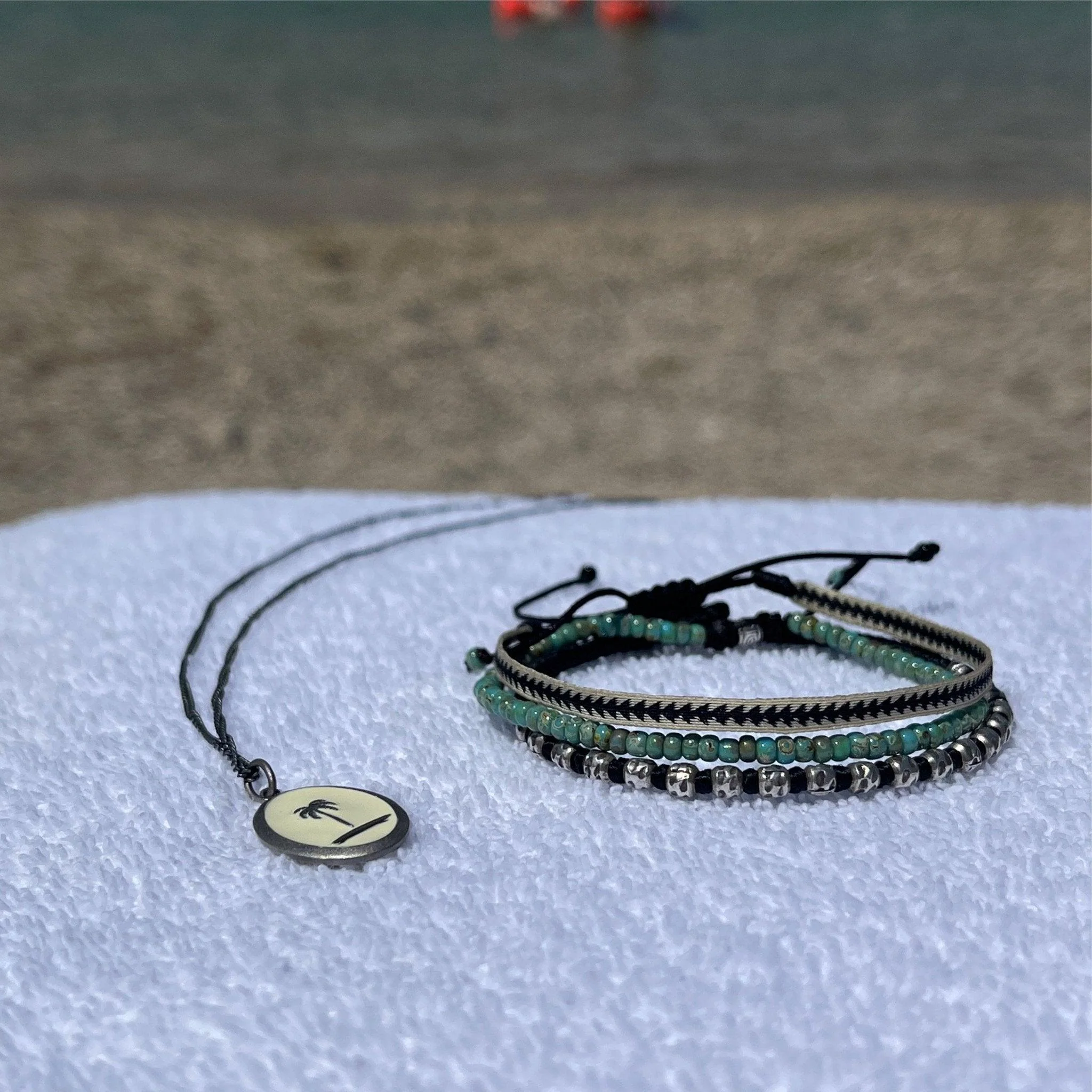 Braided "Kamasan" Silver Bracelet (Black) - Image 6