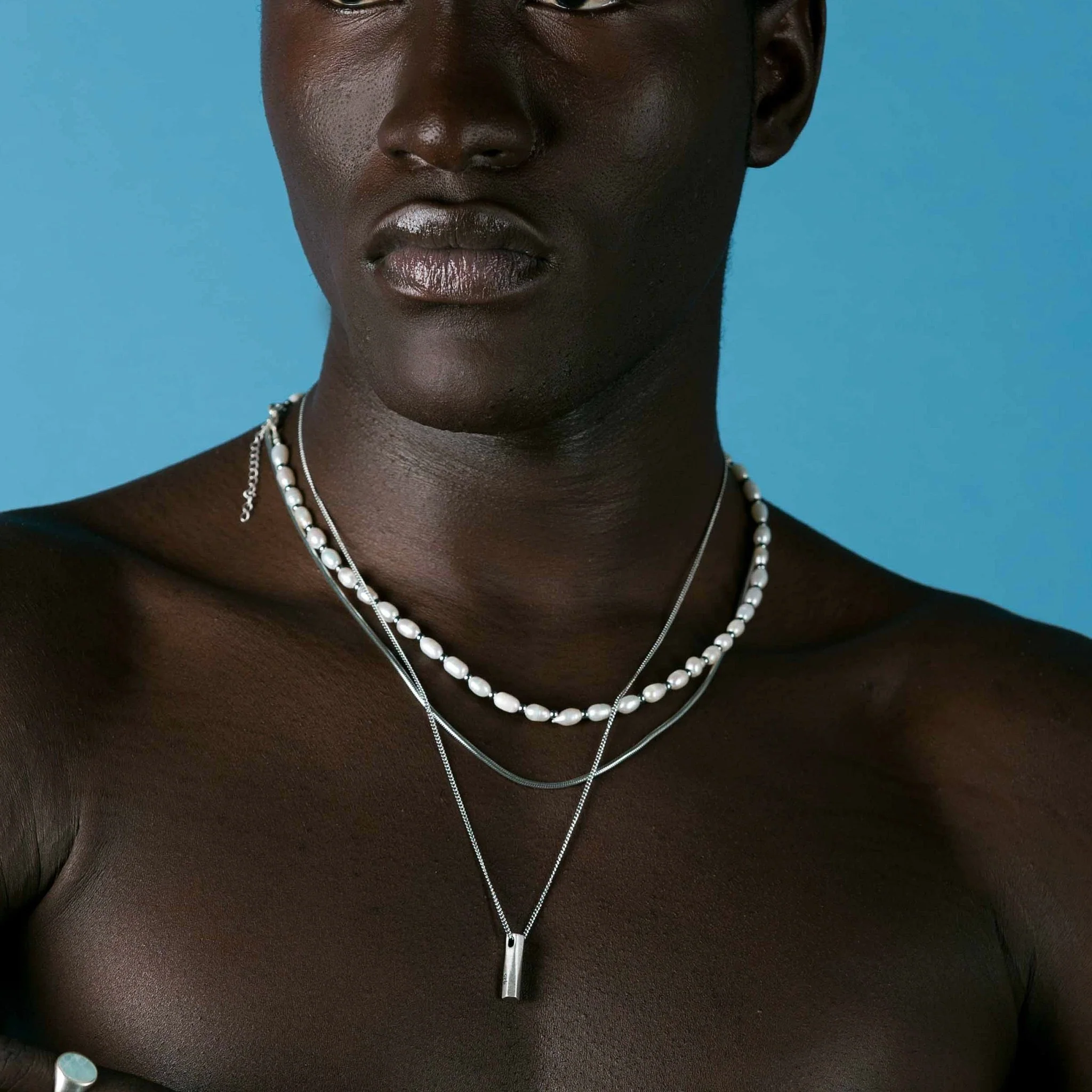 2.5mm Sterling Silver Snake Chain Necklace - Image 3