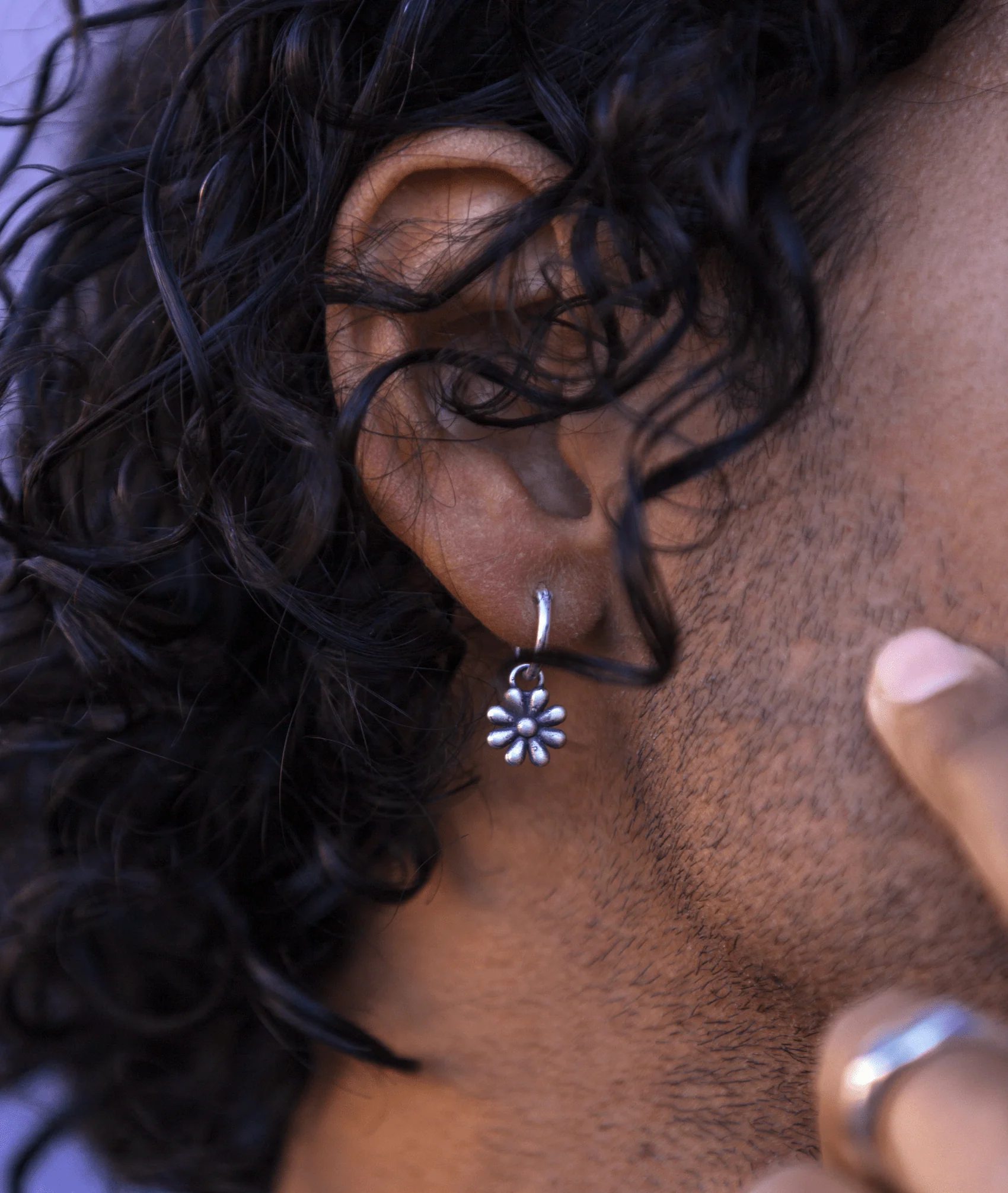 Daisy Sterling Silver Earring - Image 2