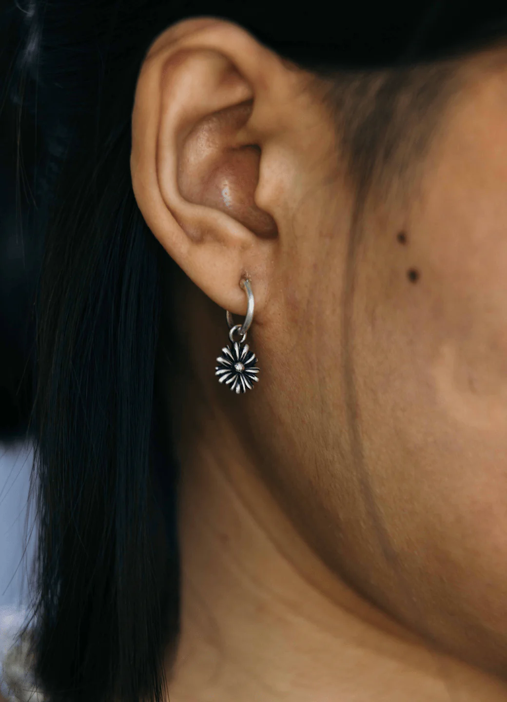Daisy Sterling Silver Earring - Image 4