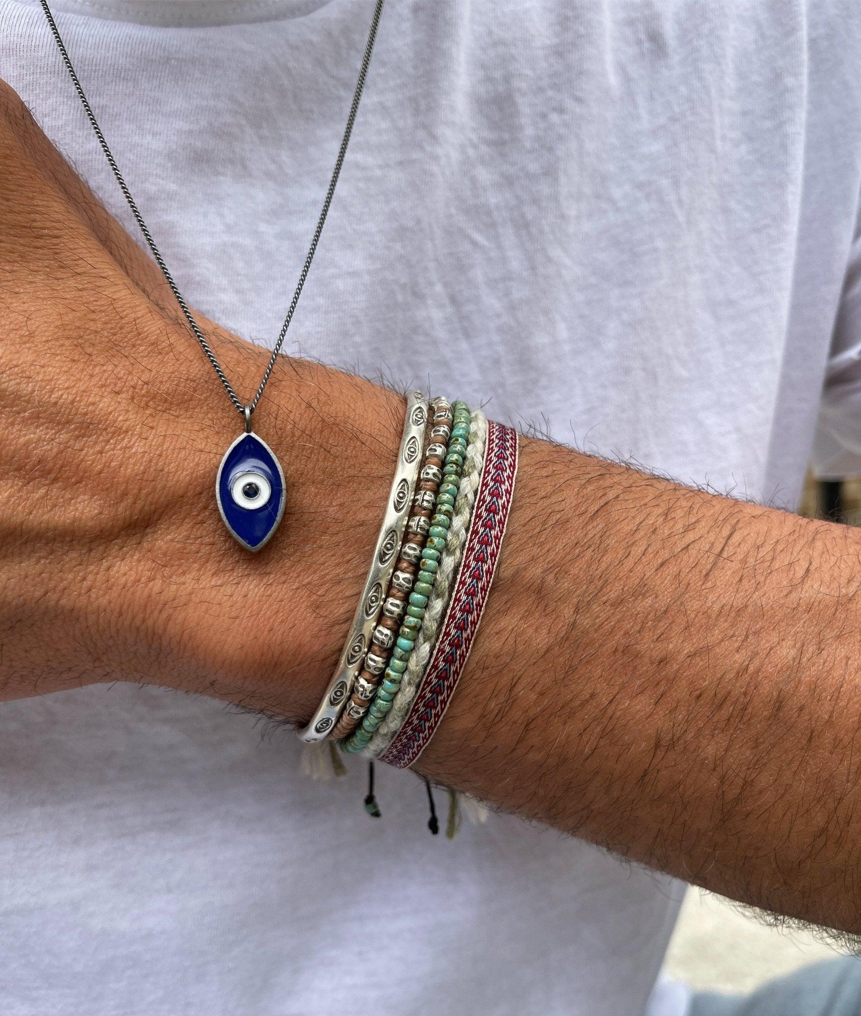 Evil Eye "Ammos" Silver Necklace - Image 4