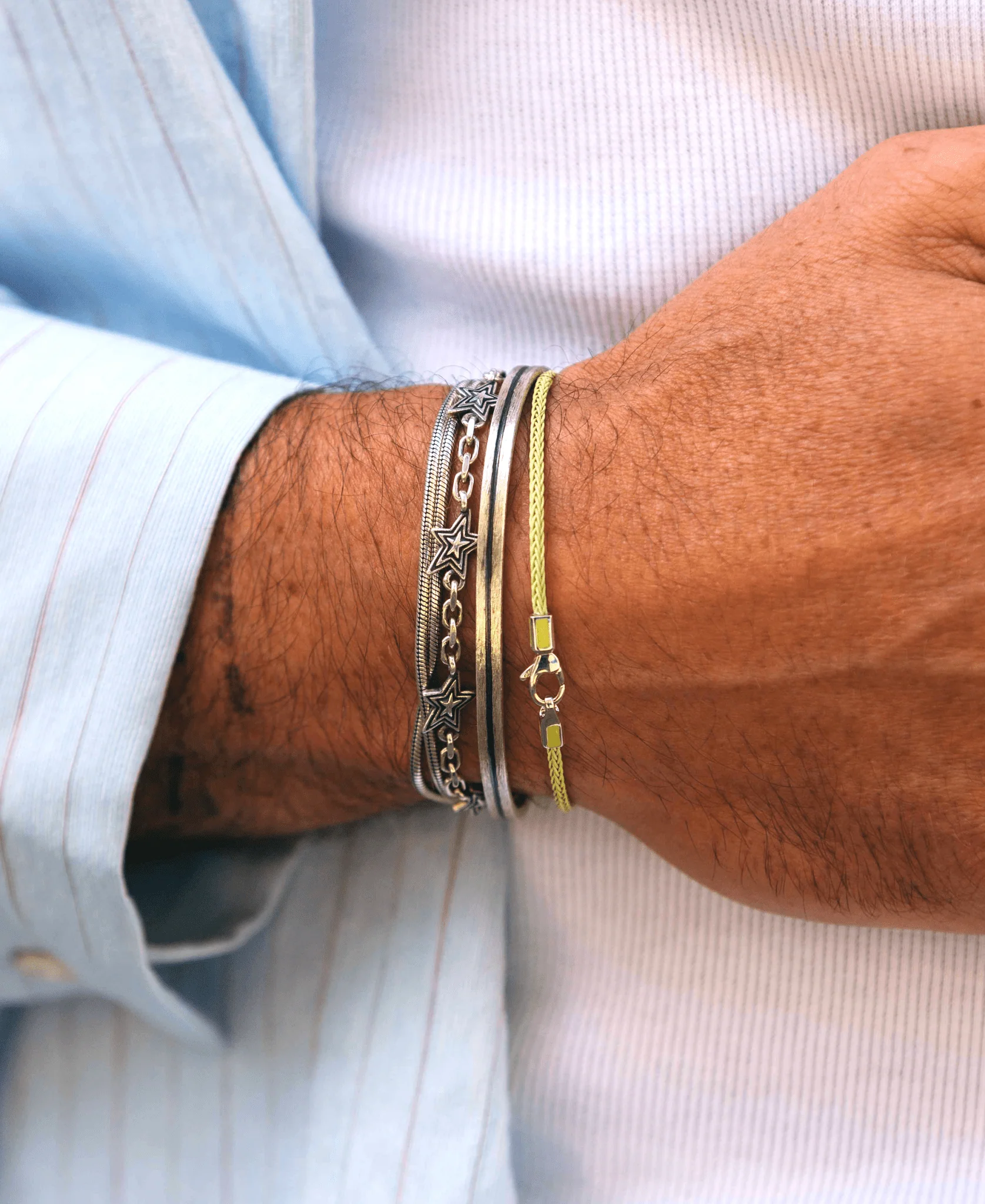 Shooting Star Sterling Silver Chain Bracelet - Image 3
