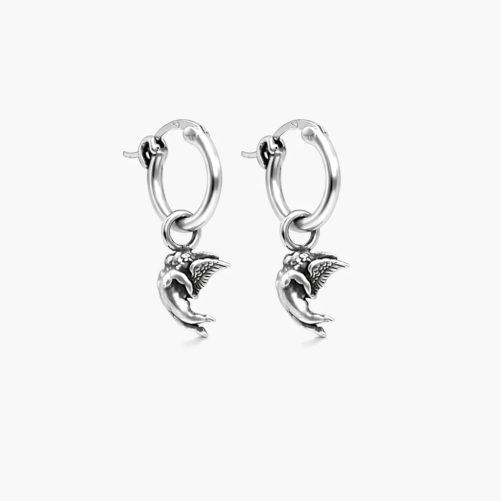 Flying Angel Sterling Silver Earring - Image 4