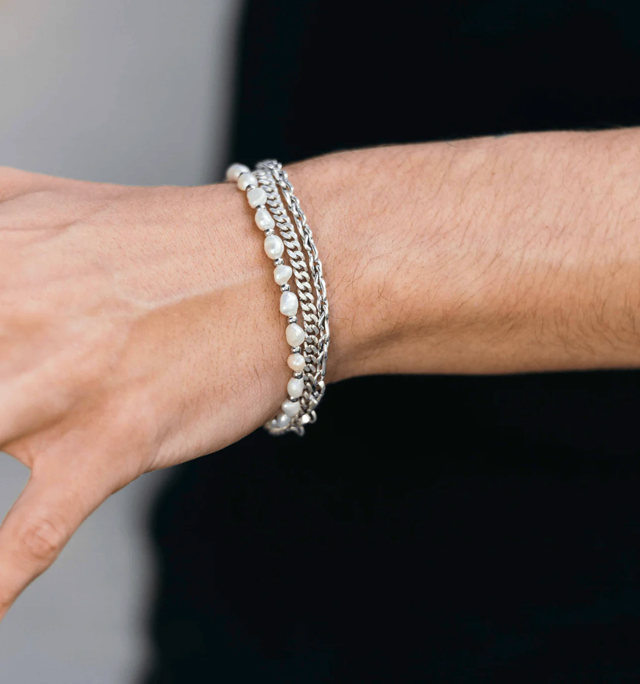 Freshwater Pearl Silver Bracelet - Image 5