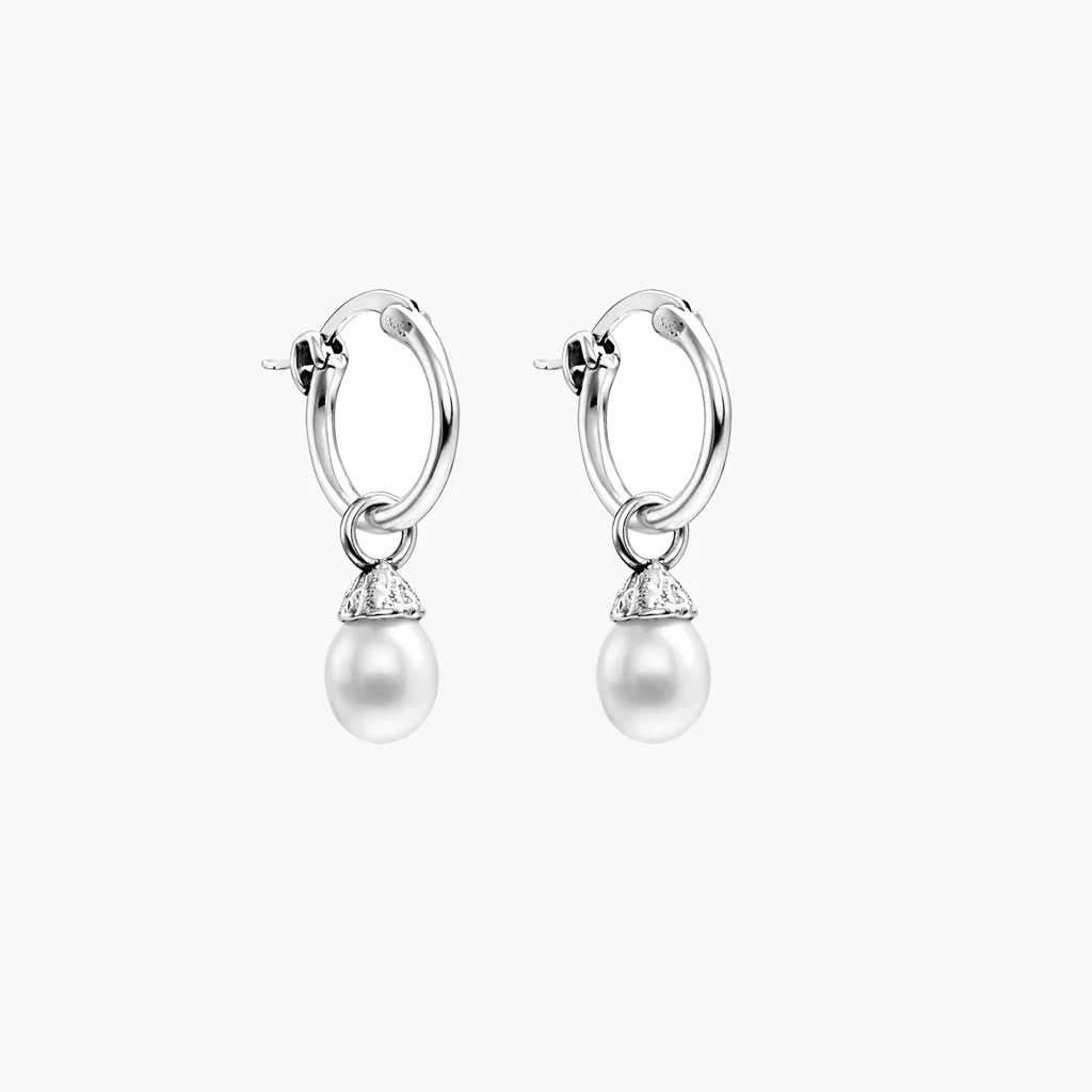 Freshwater Pearl Sterling Silver Earring - Image 5
