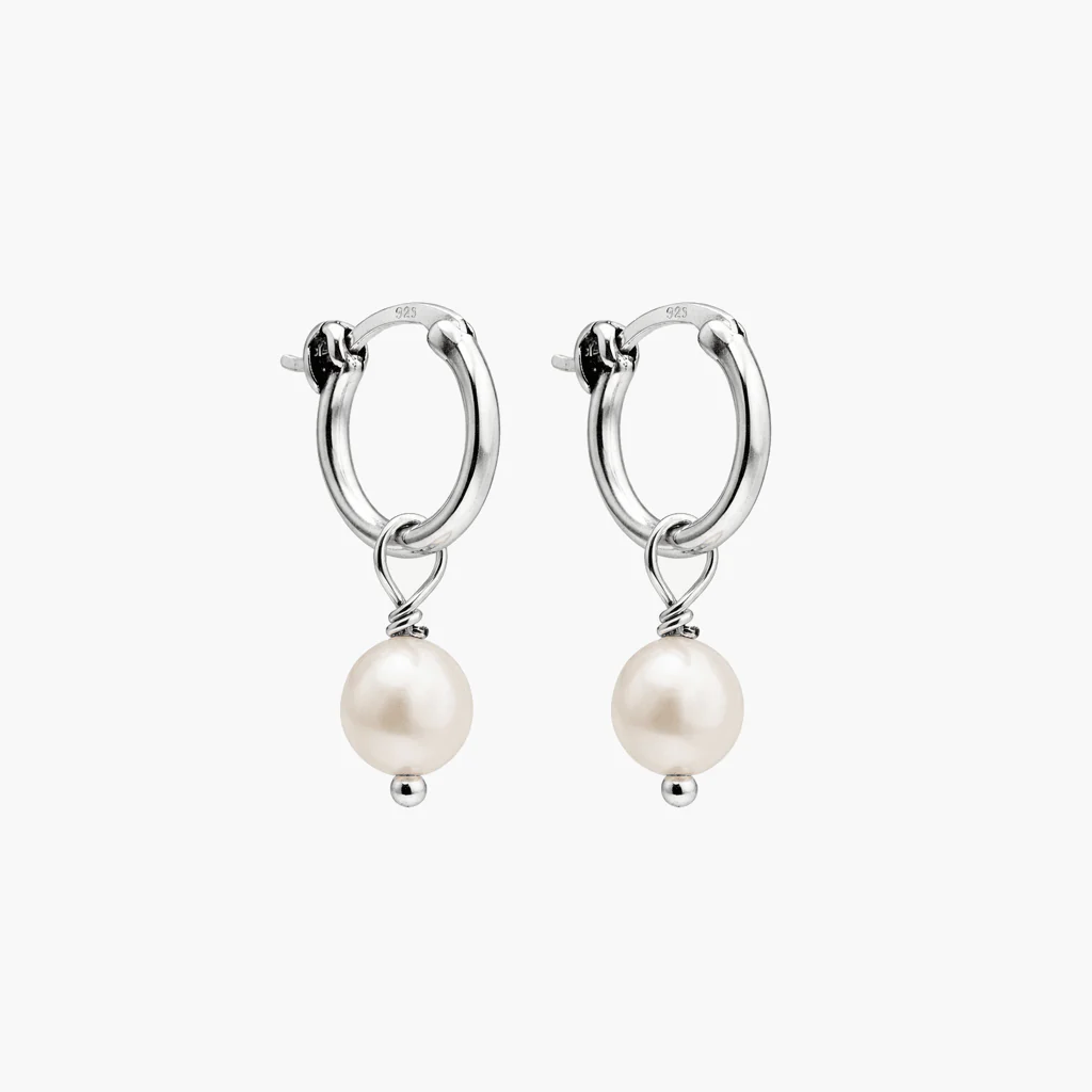 Freshwater Pearl Sterling Silver Earring - Image 4