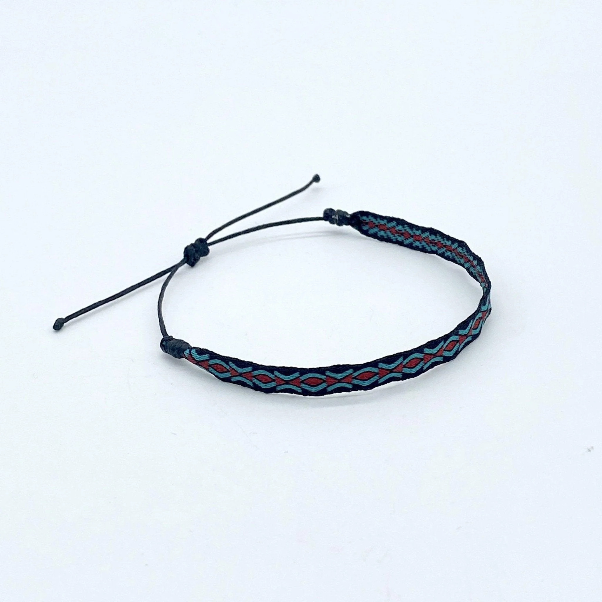 Handmade Purnama Bracelet 50 (Black/Red/Blue) - Image 2