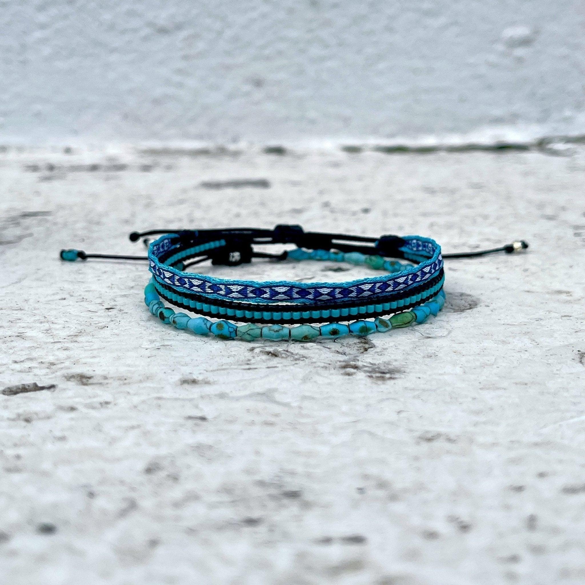 Handmade Purnama Bracelet (Riviera Blue) - Image 3