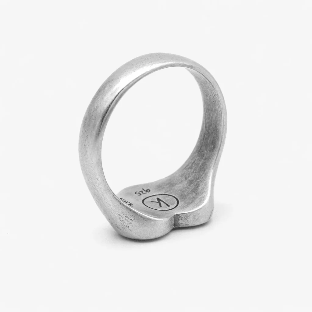 Heartbreak Red Carnelian Sterling Silver Ring - Image 3