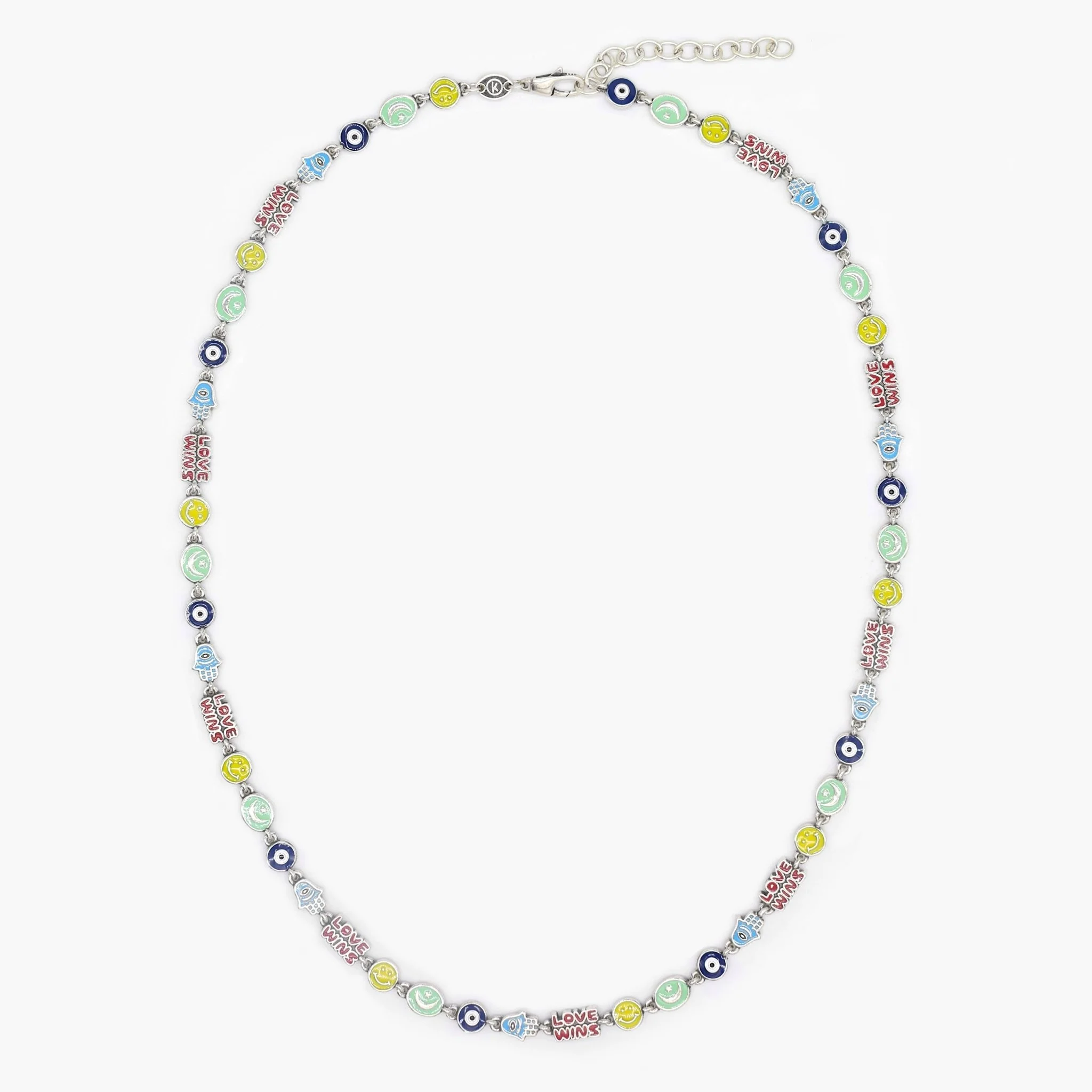 Holidays Sterling Silver Necklace With Multi Enamelled Charms - Image 2