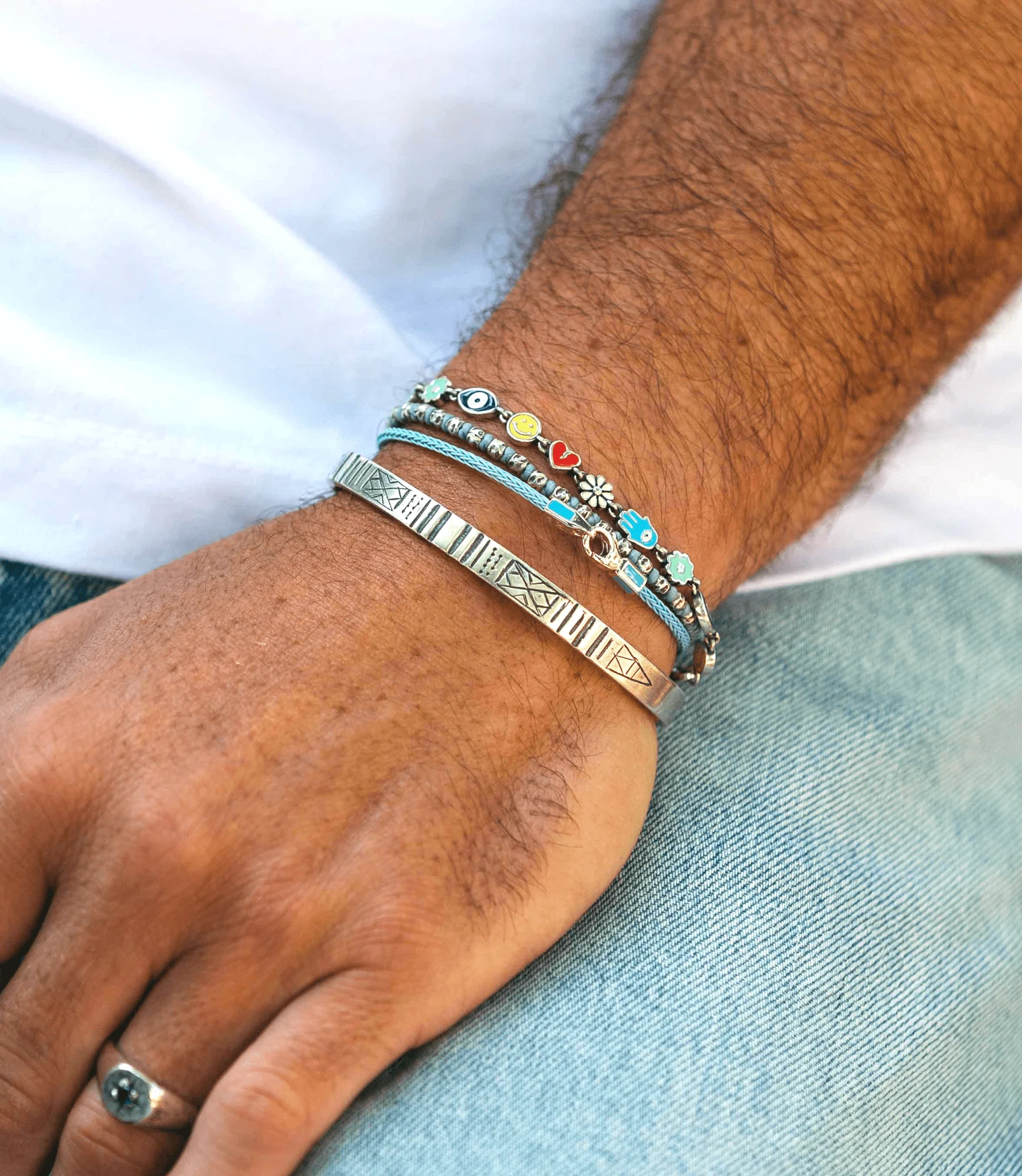 Holidays Sterling Silver Signature Bracelet With Multi Enamelled Charms - Image 7
