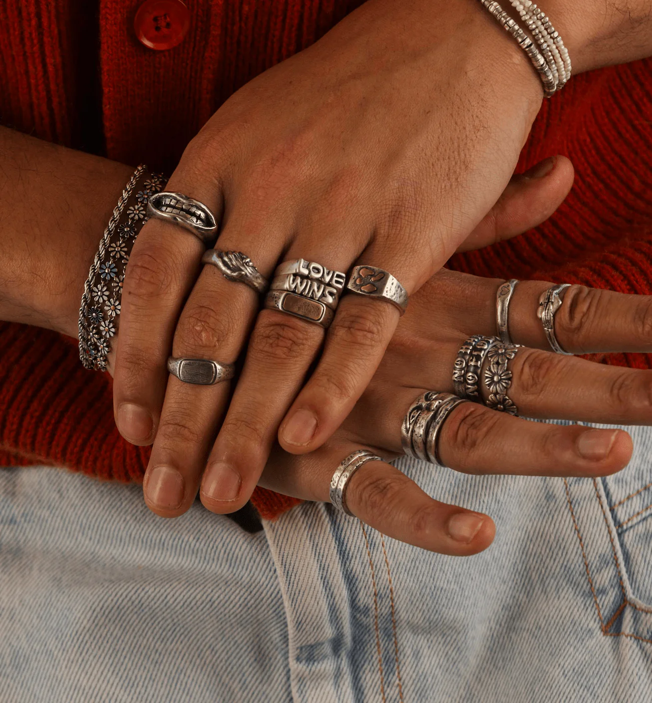 Love Wins Double Sterling Silver Ring - Image 6