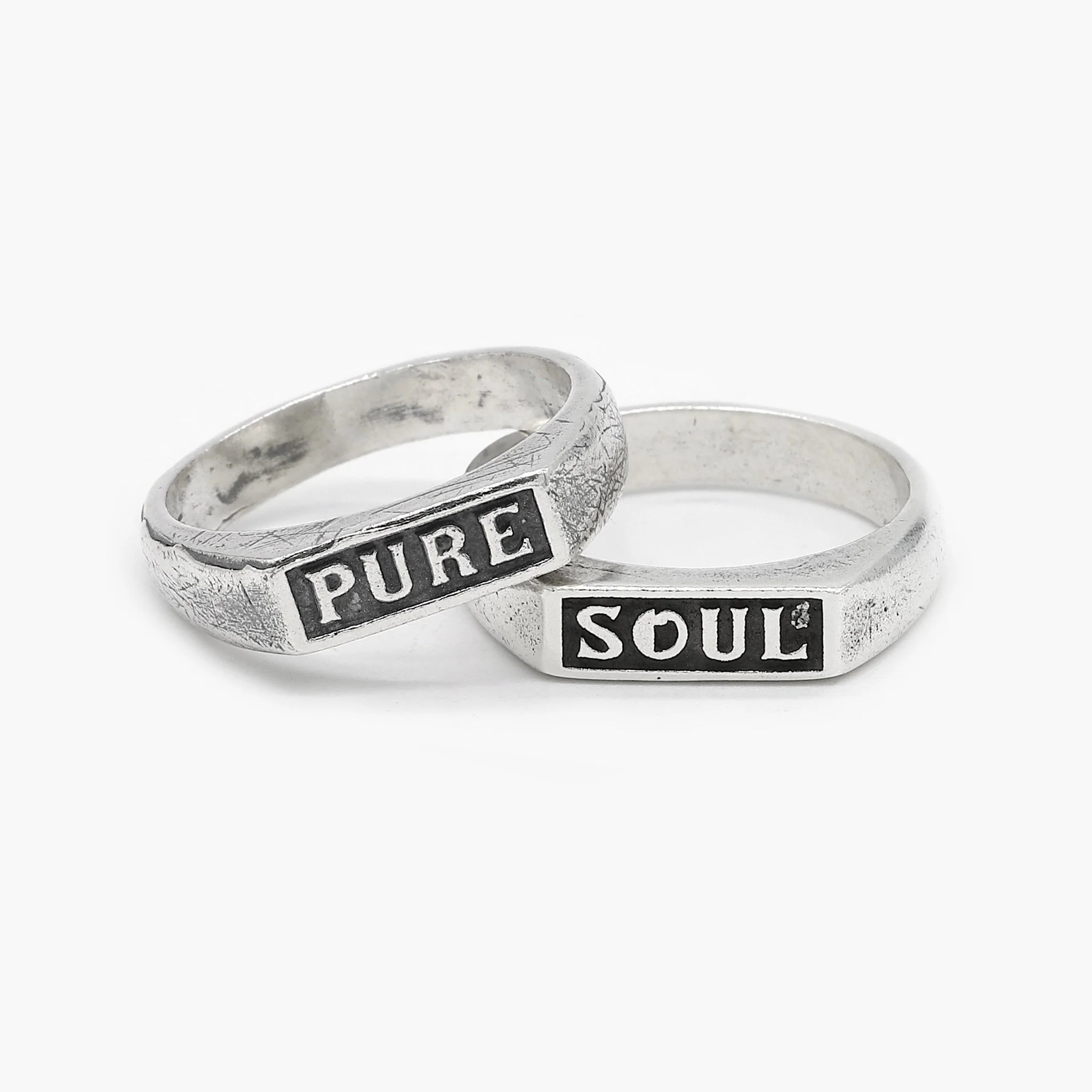 Pure Soul Double Sterling Silver Ring - Image 2