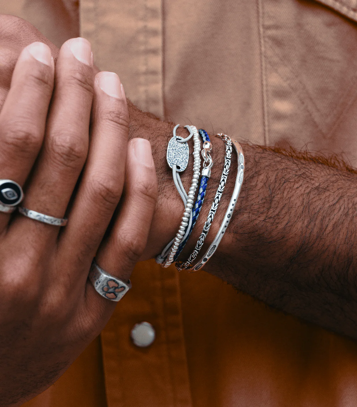 Sailing Cable "Plata" Bracelet (Black) - Image 6