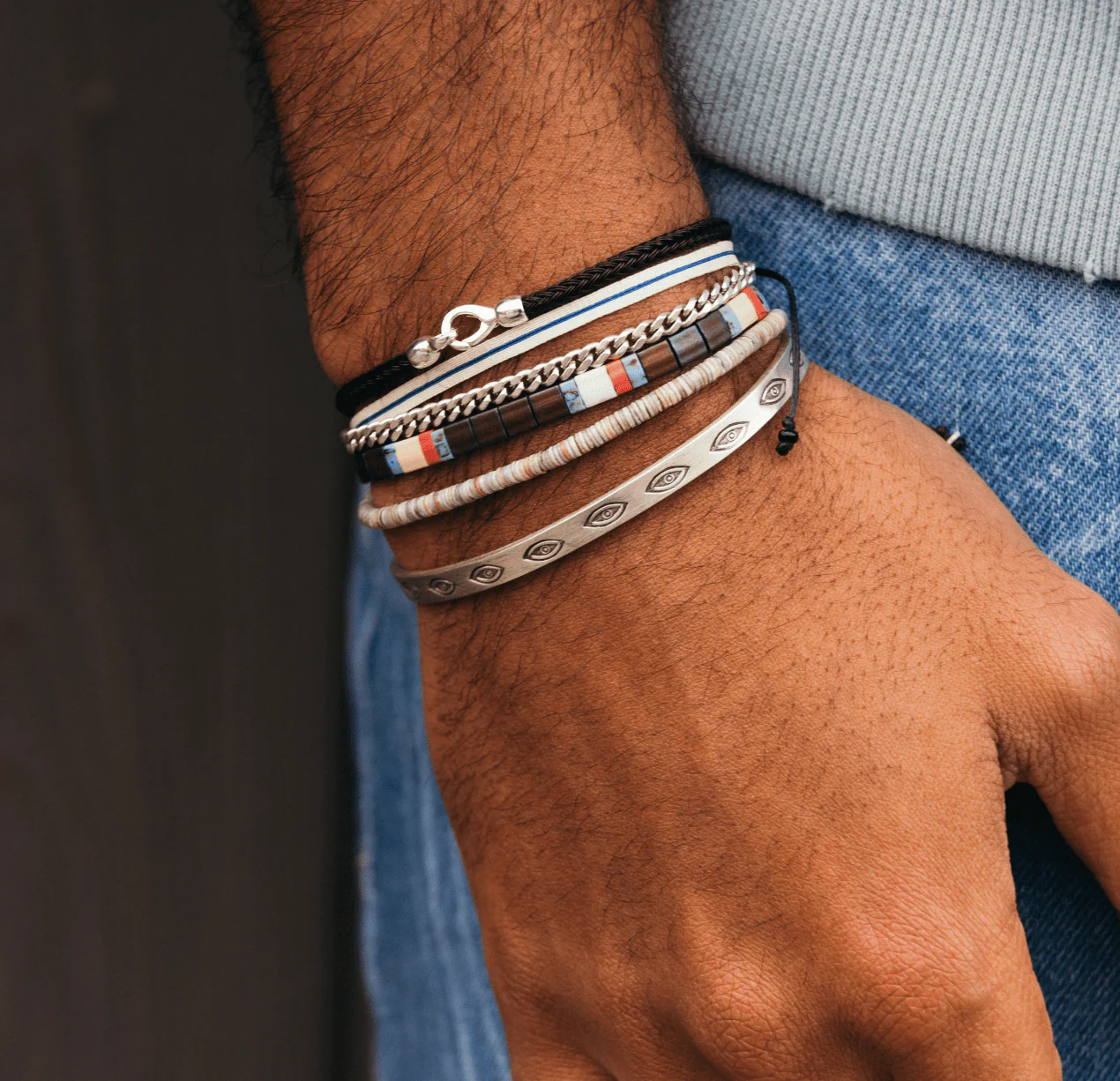 Sailing Cable "Plata" Bracelet (Off-White) - Image 6