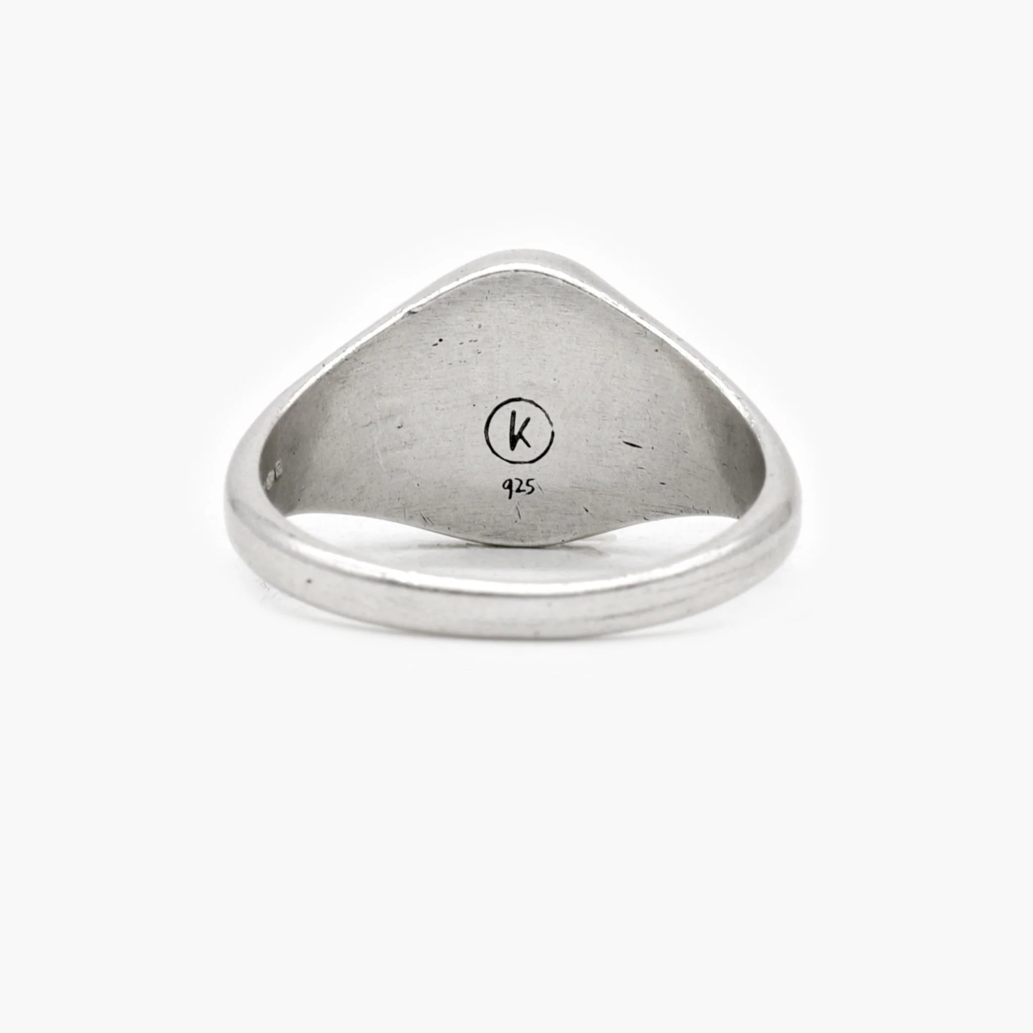 St. Christopher Sterling Silver Signet Ring - Image 2