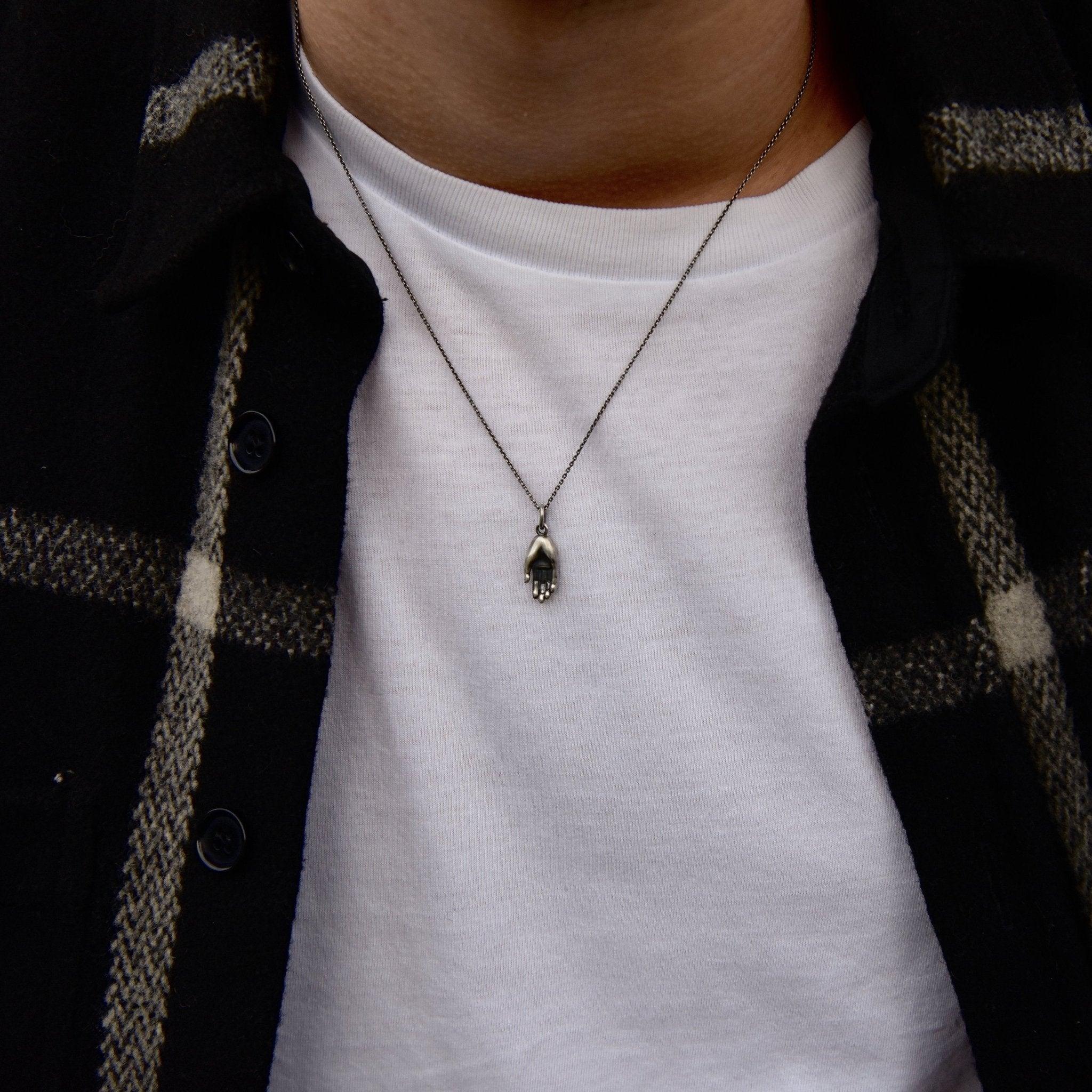 Sterling Silver  "Hamsa" Necklace - Image 3