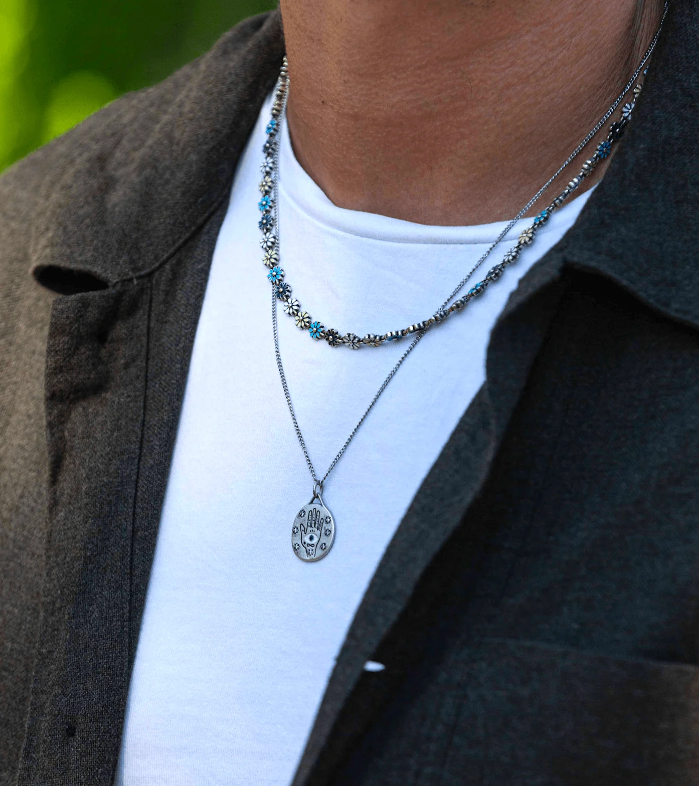 Tarot Card "The High Priestess" Sterling Silver Necklace - Image 4