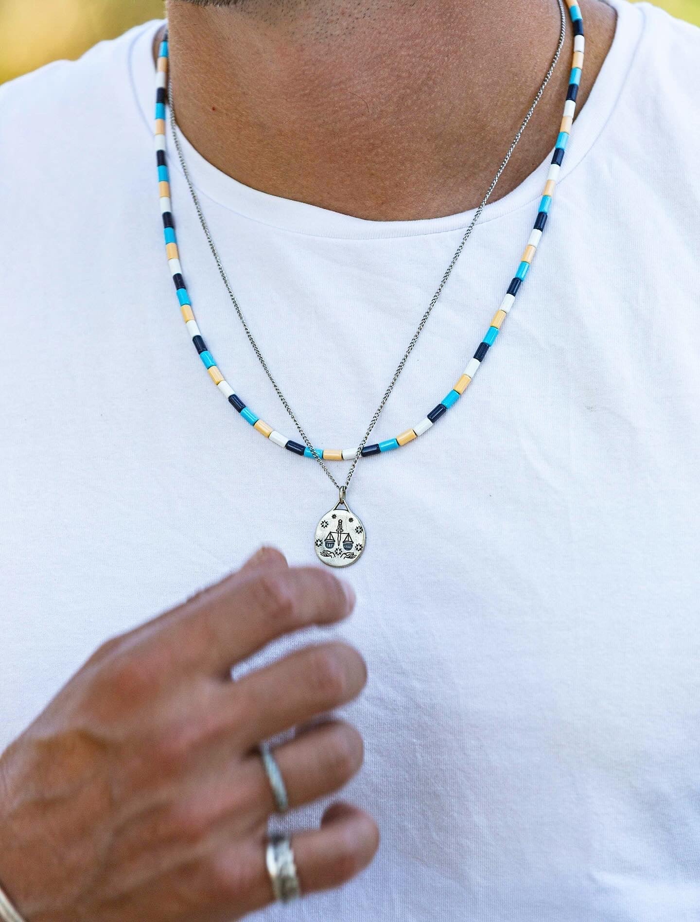 Tarot Card "The Justice" Sterling Silver Necklace - Image 4